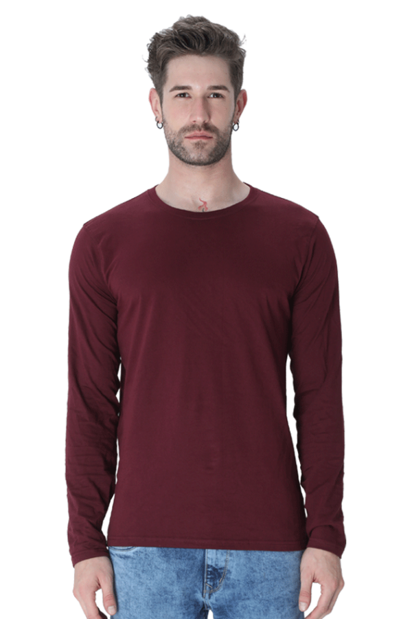 Maroon Full Sleeve T-shirt