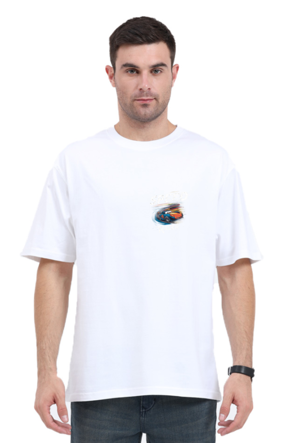 Car printed Oversized T-shirt - Image 6