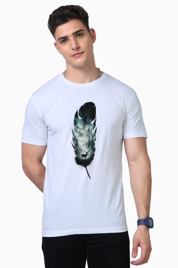 White Printed Classic T-shirt