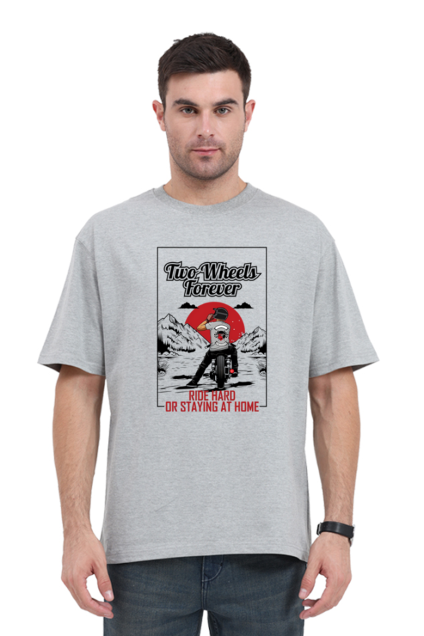 Two Wheels Printed Oversized T-shirt - Image 3