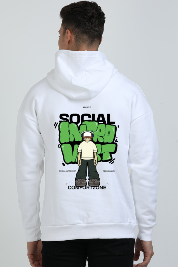 Social introvert White Hoodie