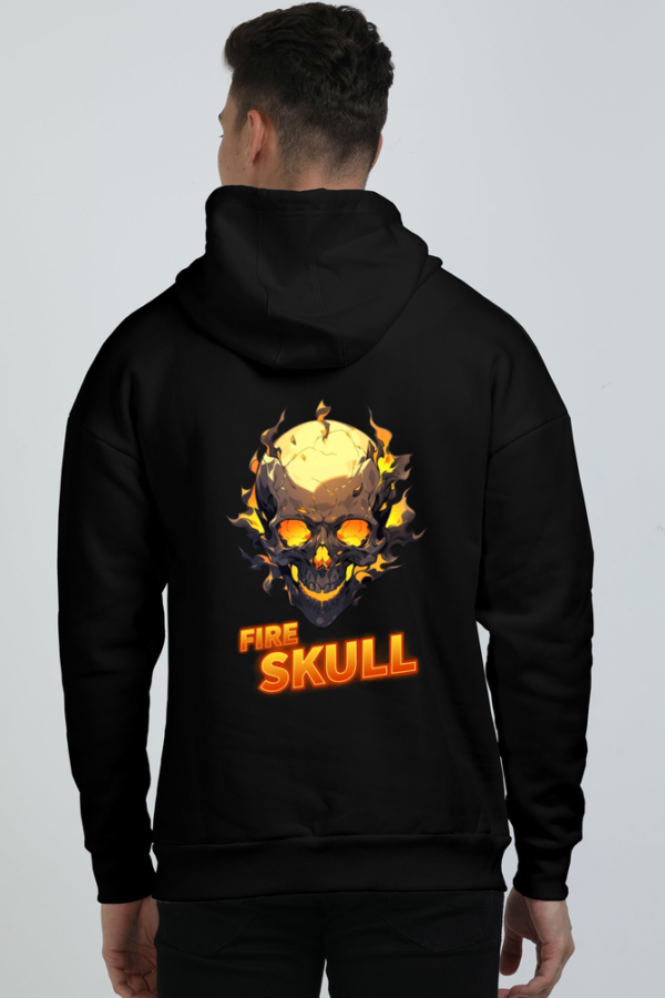 The Fire Skull Printed hoodie - Image 3