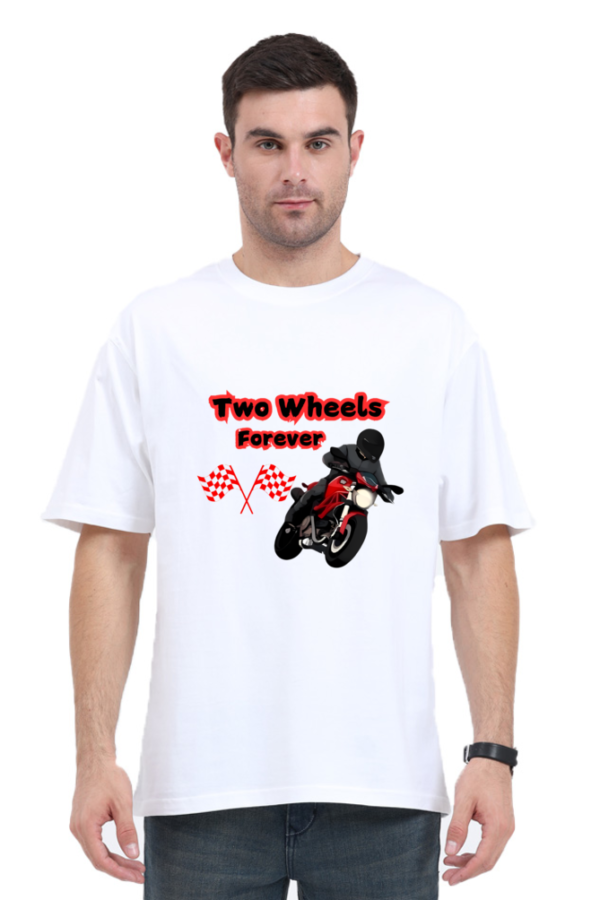 Biker Oversized Printed T-shirt - Image 3