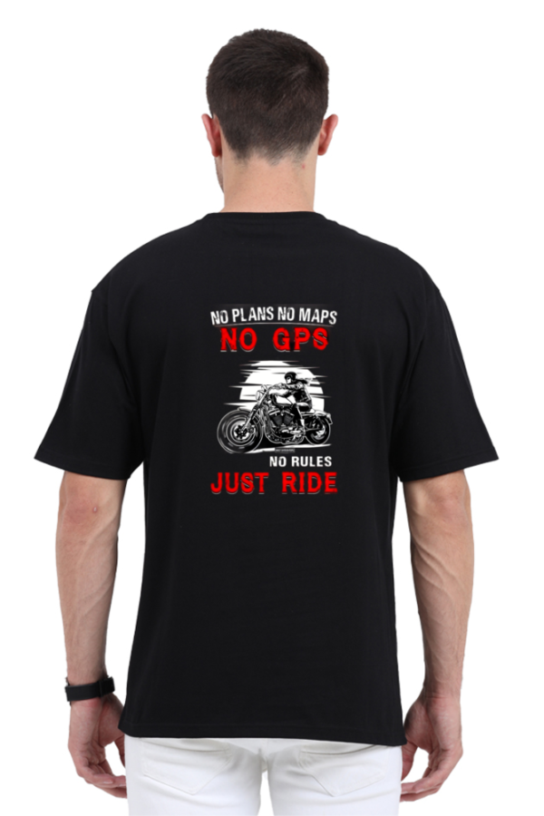 Bikers Black Oversized T-shirt - Image 6