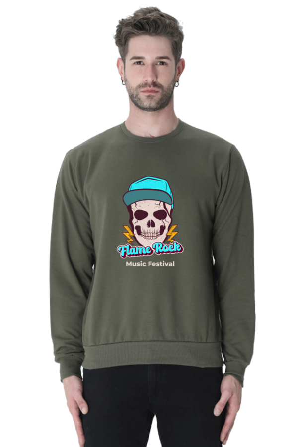 Skull Design  Printed Sweatshirt - Image 3