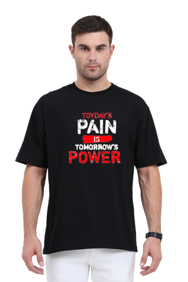 Gym Quote Oversized T-shirt - Image 2