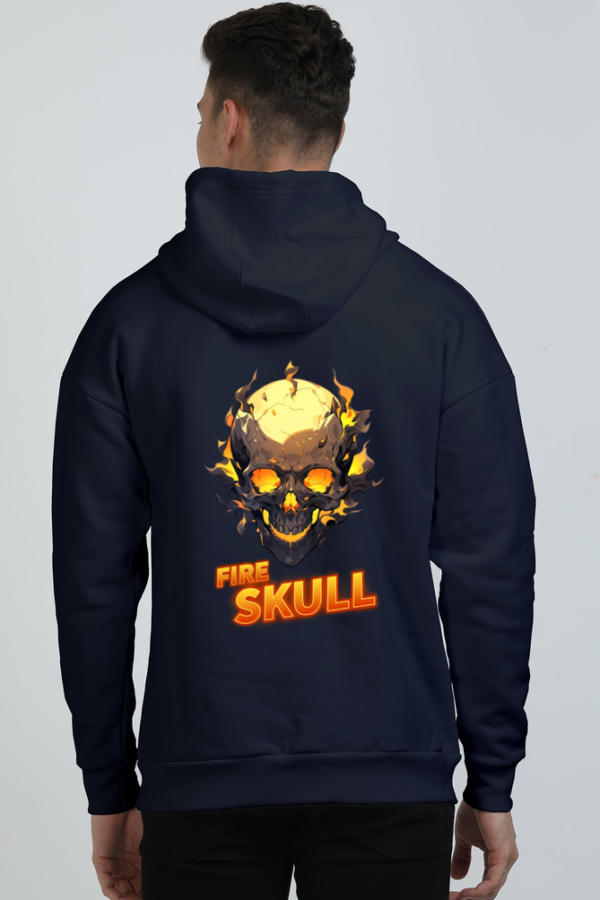 The Fire Skull Printed hoodie - Image 2