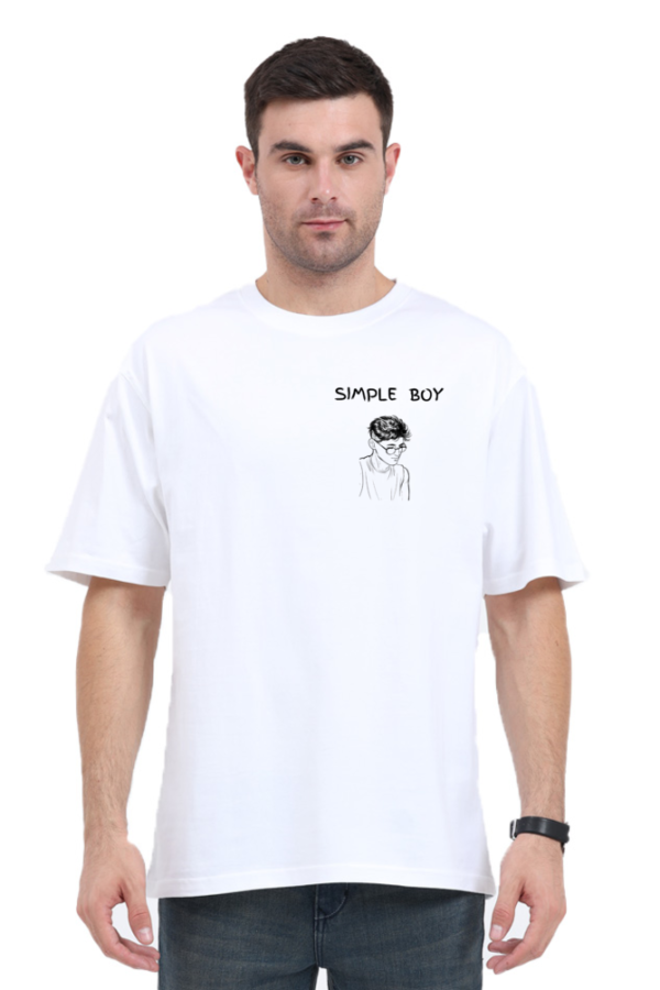 Simple Boy printed Oversized T-shirt